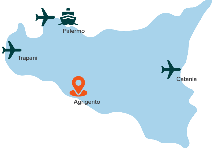 come arrivare ad Agrigento